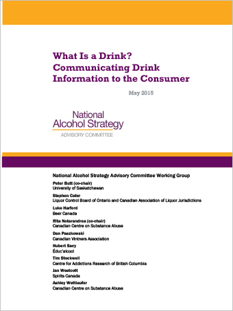What Is a Drink? Communicating Drink Information to the Consumer