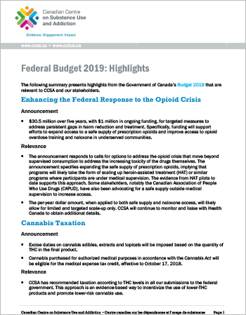 Federal Budget 2019: Highlights
