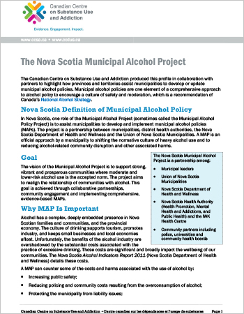 The Nova Scotia Municipal Alcohol Project