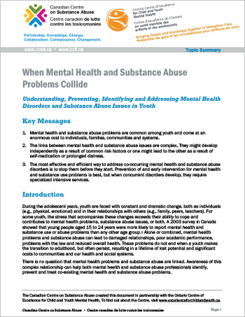 When Mental Health and Substance Abuse Problems Collide (Topic Summary)
