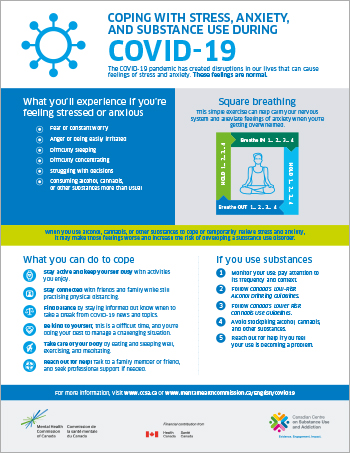 Coping With Stress, Anxiety, And Substance Use During Covid-19 [infographic]