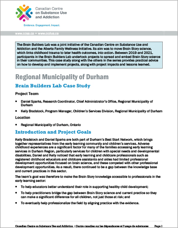 Regional Municipality of Durham: Brain Builders Lab Case Study