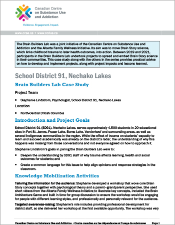 School District 91, Nechako Lakes: Brain Builders Lab Case Study