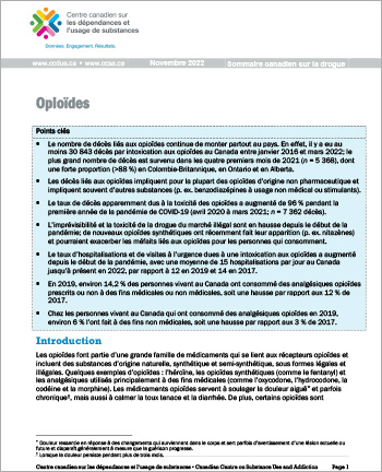 CCSA-Canadian-Drug-Summary--Opioids-2022-fr