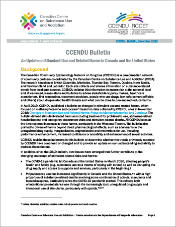 CCENDU 2022 Stimulants Update