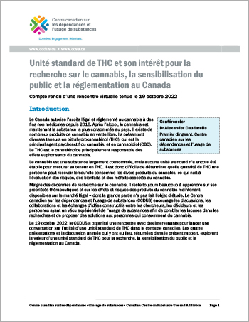 Standard THC Unit Event - Summary Report