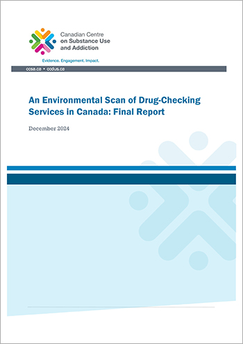 Drug Checking Environmental Scan Report Cover