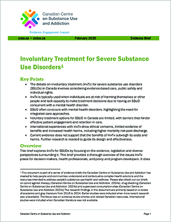 Involuntary Treatment Evidence brief cover