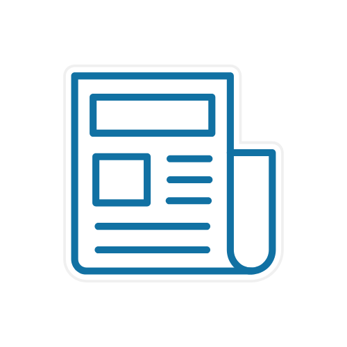 icon of a newspaper.