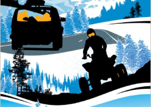 Impaired is Impaired: No Matter What Your Ride [winter poster]