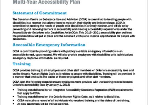 Multi-Year Accessibility Plan