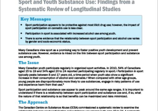 Sport and Youth Substance Use: Findings from a Systematic Review of Longitudinal Studies