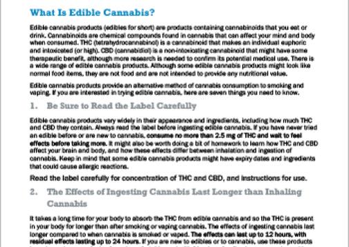 7 Things You Need to Know about Edible Cannabis