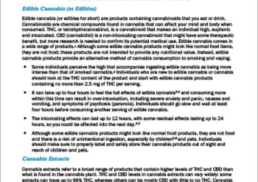 Edibles, Extracts and Topicals: A Primer on the New Cannabis Products