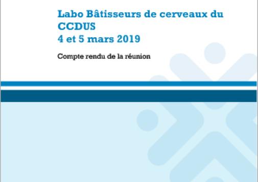 Labo Bâtisseurs de cerveaux du CCDUS, 4 et 5 mars 2019 : Compte rendu de la réunion
