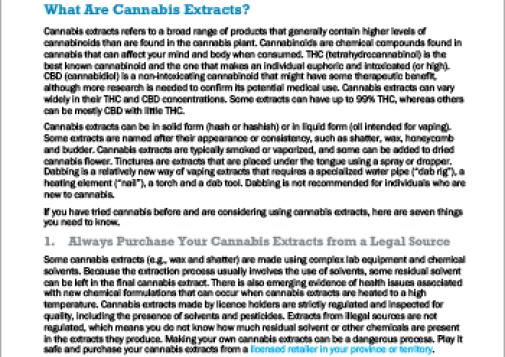 7 Things You Need to Know about Cannabis Extracts
