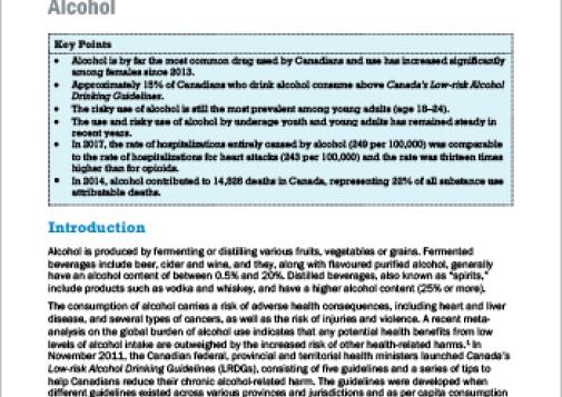 Alcohol (Canadian Drug Summary)