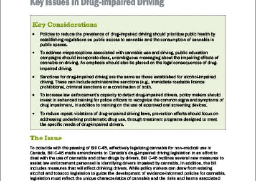 Key Issues in Drug-impaired Driving [Policy Brief]