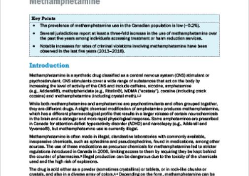Methamphetamine (Canadian Drug Summary)