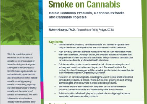 Clearing the Smoke on Cannabis: Edible Cannabis, Cannabis Extracts and Cannabis Topicals