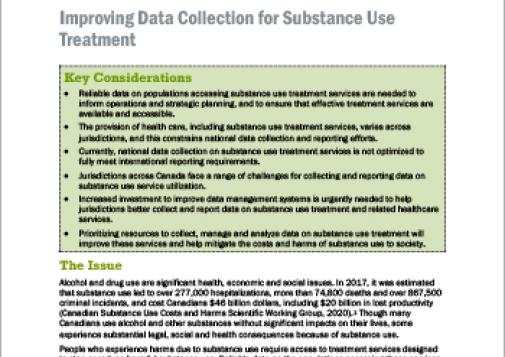 Improving Data Collection for Substance Use Treatment [Policy Brief]
