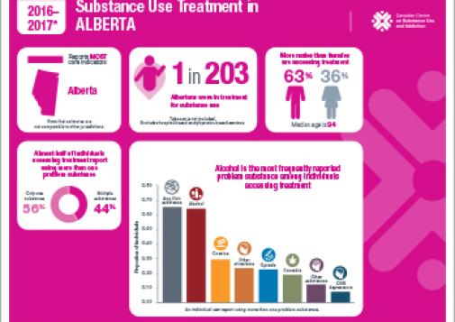 Substance Use Treatment in Alberta 2016–2017 [infographic]