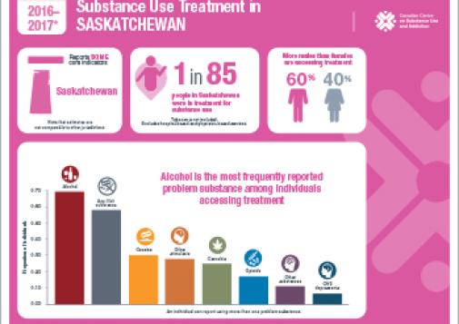 Substance Use Treatment in Saskatchewan 2016–2017 [infographic]