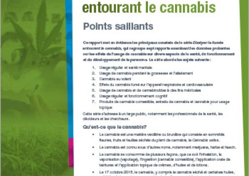 Dissiper la fumée entourant le cannabis : usage de cannabis pendant la grossesse et l’allaitement