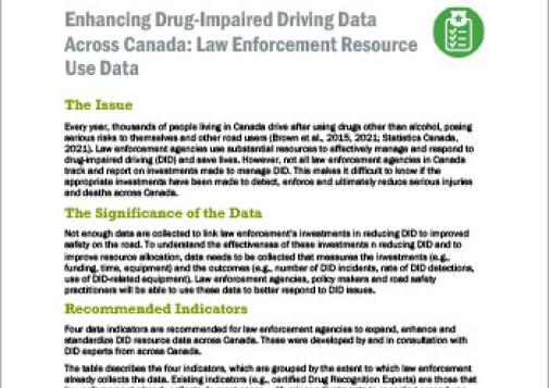 Enhancing DID data across Canada - Law enforcement resource use data