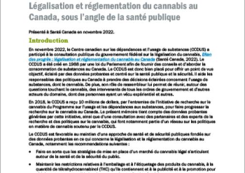 Cannabis Act - Legislative review