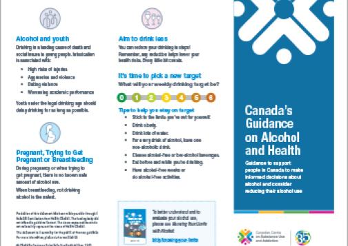 Canada’s Guidance on Alcohol and Health, Public Summary: Drinking Less Is Better (Brochure)