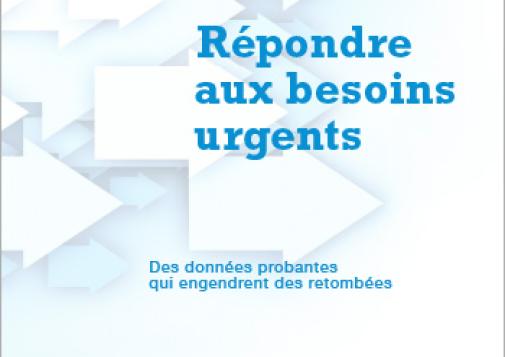 Répondre aux besoins urgents : des données probantes qui engendrent des retombées – rapport annuel 2022-2023 du CCDUS