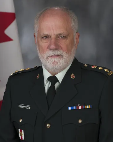 Louis Hugo Francescutti, Honorary Colonel 1 Health Services Group - Photo courtesy of CAF