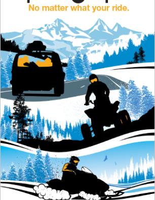 Impaired is Impaired: No Matter What Your Ride [winter poster]