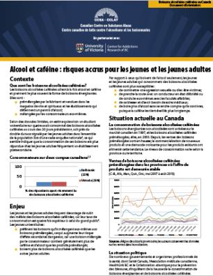 Alcohol and Caffeine – Youth and Young Adults at Greatest Risk