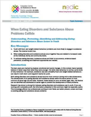 When Eating Disorders and Substance Abuse Problems Collide (Topic Summary)