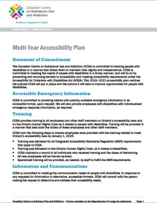 Multi-Year Accessibility Plan