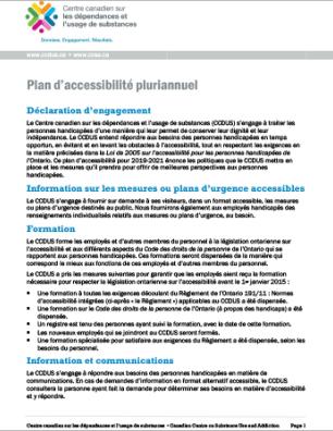Plan d’accessibilité pluriannuel