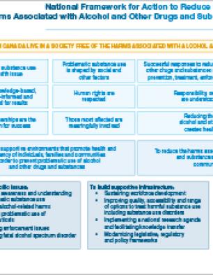 National Framework for Action to Reduce the Harms Associated with Alcohol and Other Drugs and Substances in Canada [Chart] 