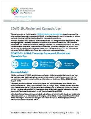 COVID 19, Alcohol and Cannabis Use [report]