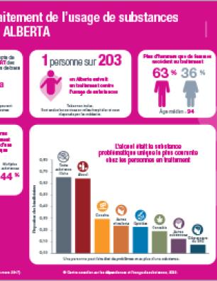 Traitement de l’usage de substances en Alberta en 2016–2017 [infographie]