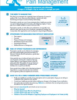 Opioids and Pain Management [poster]