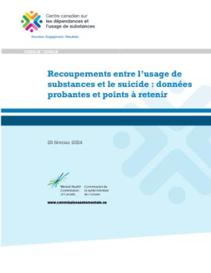 Recoupements entre l’usage de substances et le suicide : données probantes et points à retenir