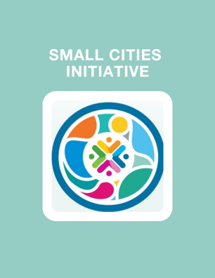 Logo with text that reads Small Cities Initiative
