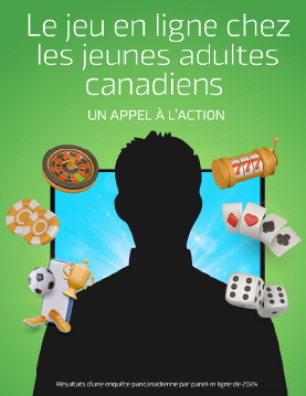 Affice Les jeux d'argent en ligne chez les jeunes adultes canadiens