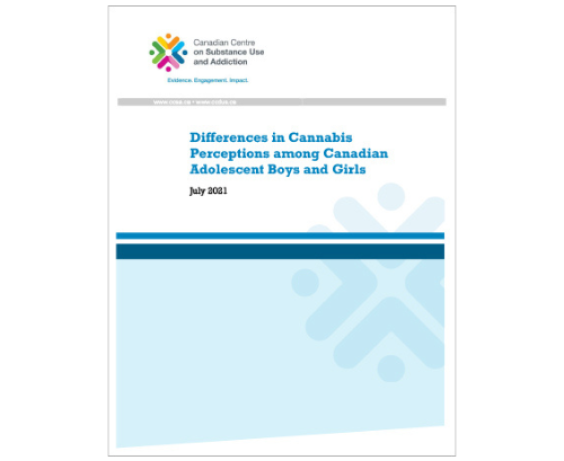 Differences in Cannabis Perceptions among Canadian Adolescent Boys and Girls